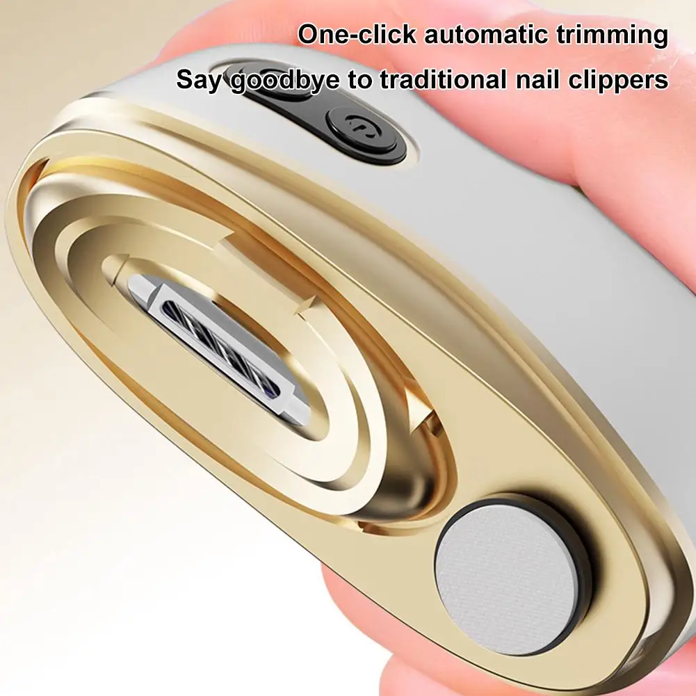 

Rechargeable Nail Cutter,2In1 Electric Nail Tool,USB Charging Nail Clipper Polisher,Adult Kids Fingernail Toe Scissors