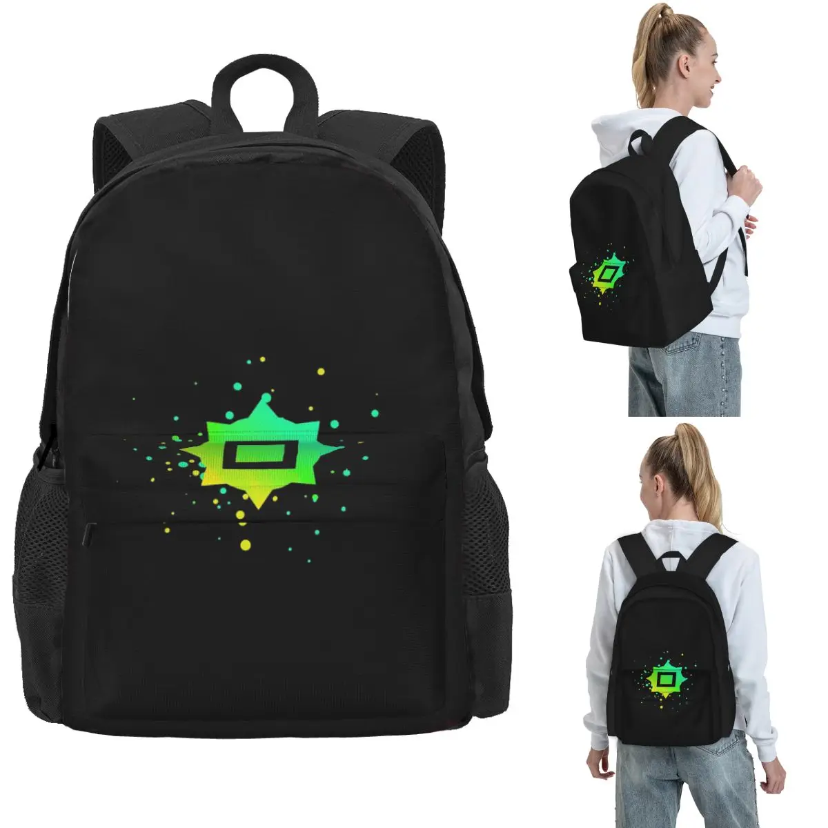 Just Shapes And Beats Blixer Square Backpack Hot Sale Daypack Large Capacity Children BookBag School Bag