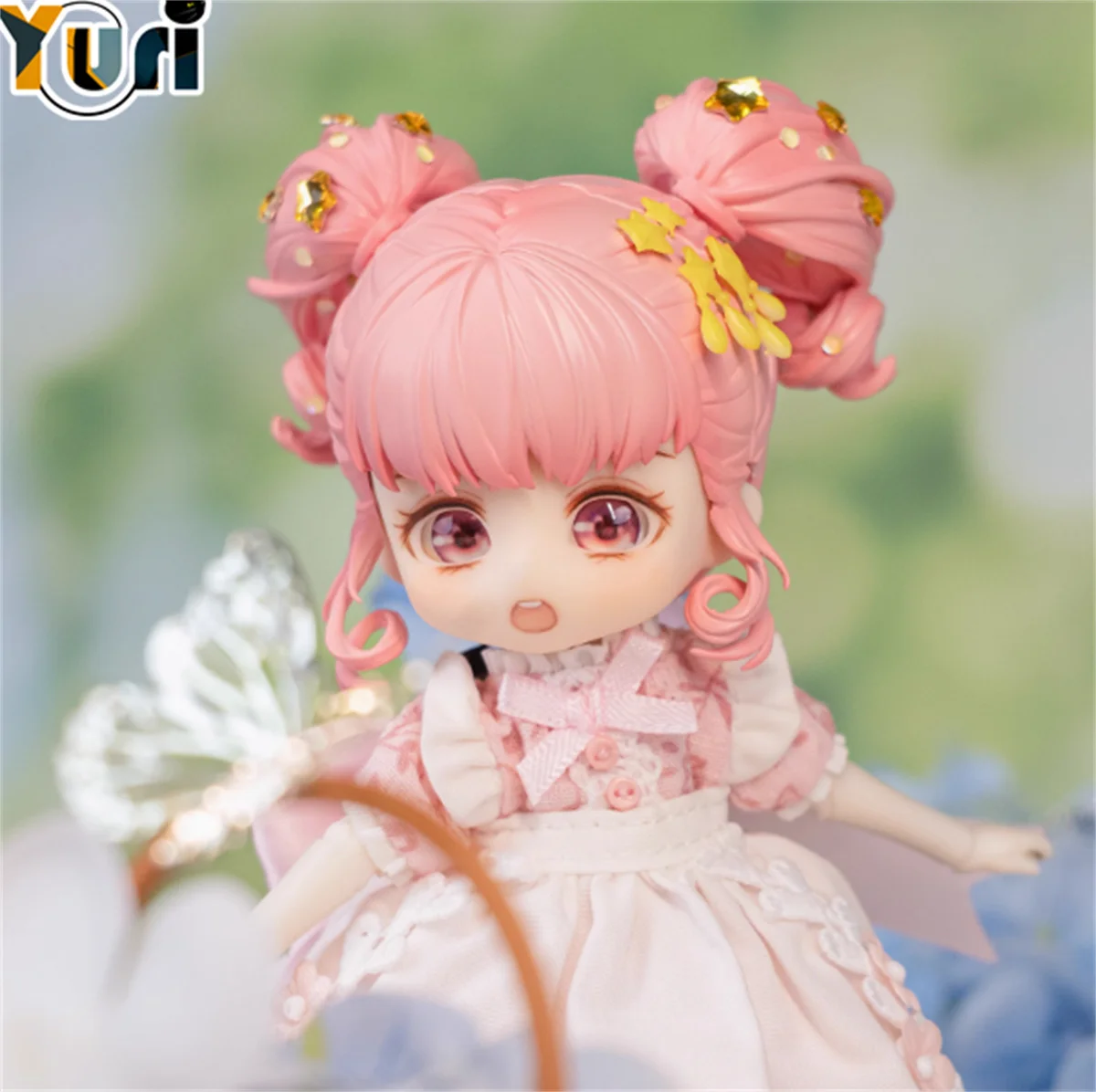 

Юрий игра блестящий Nikki ручной работы OB11 1/12 BJD парик из волос съемная игра косплей милый реквизит Лолита девушка прекрасный подарок
