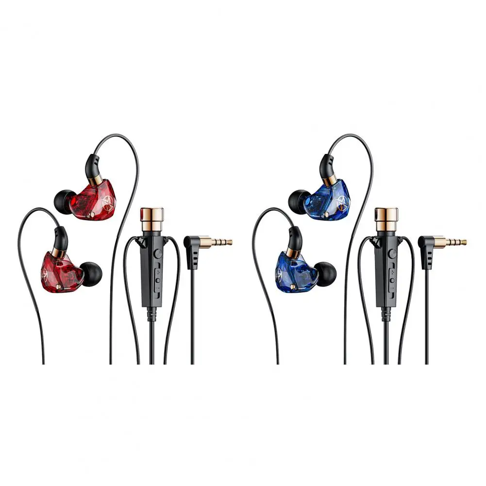 Wired Earphone Noise Reduction High Sensitivity Ergonomic Volume Control Music Sport Earphones In-ear Earphone Phone Call