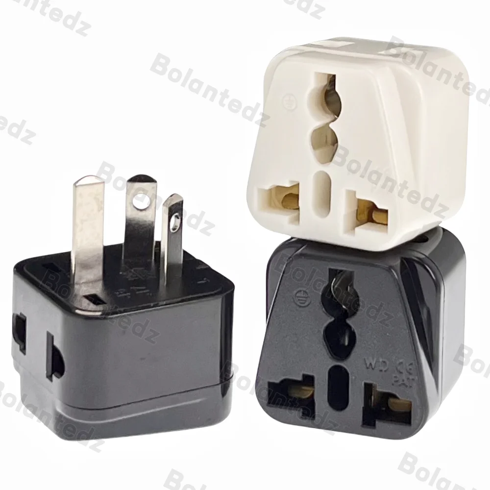AU Travel Adapter 2 in 1 USA Grounded Outlet Universal Socket Australia,New Zealand, China Power Plug Adapter-Type I- Argentina
