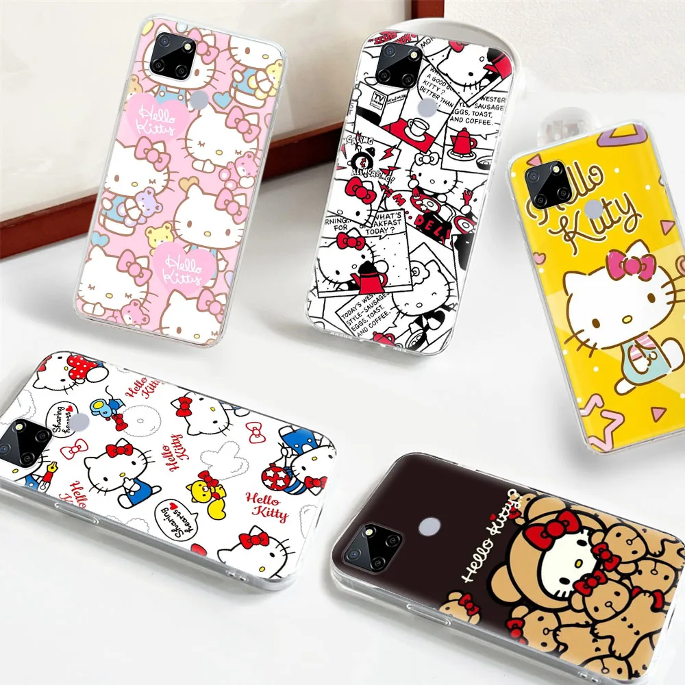 Hello Kitty Transparent Phone Case for Motorola Moto One Zoom E4 Plus E5 Macro E6 E6S E6I E7 E7I Power Z2 Play Protected Cover