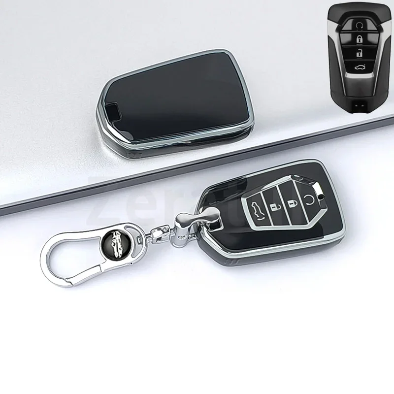 For 2020 2021 2022 Isuzu DMAX D-Max MU-X X Series X-Terrain Pickup Truck Car Key Case Cover TPU Remote Control Fob Protector