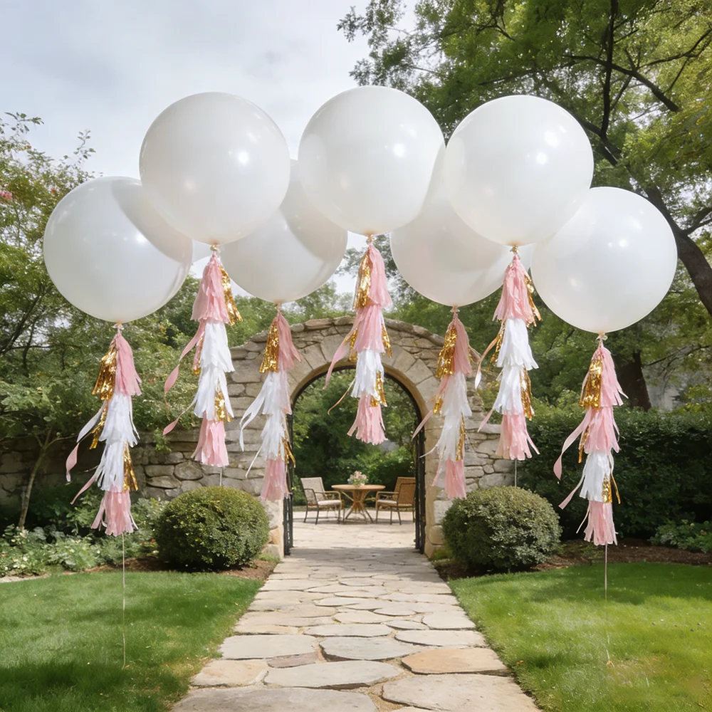 

10pcs 18inch Round Matte White Balloons Art Shape Wedding Birthday Decoration Party Helium Balloons Baby Shower Globos Decor