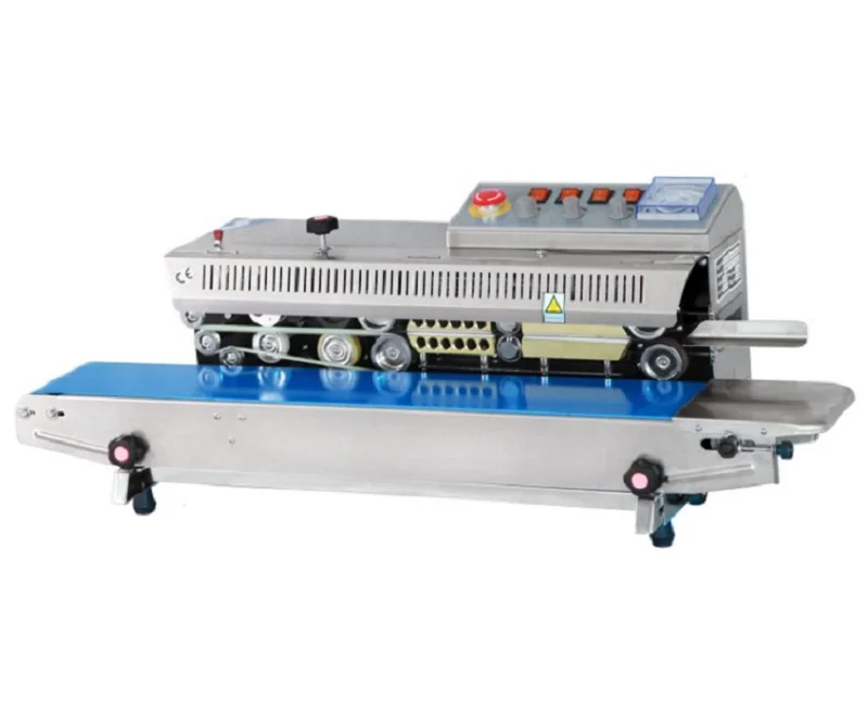 

FRBM-810I Hualian Heat Plastic Bag Oil Food Pouch Packing Mechanical Automatic Continuous Sealing Machine Band Sealer