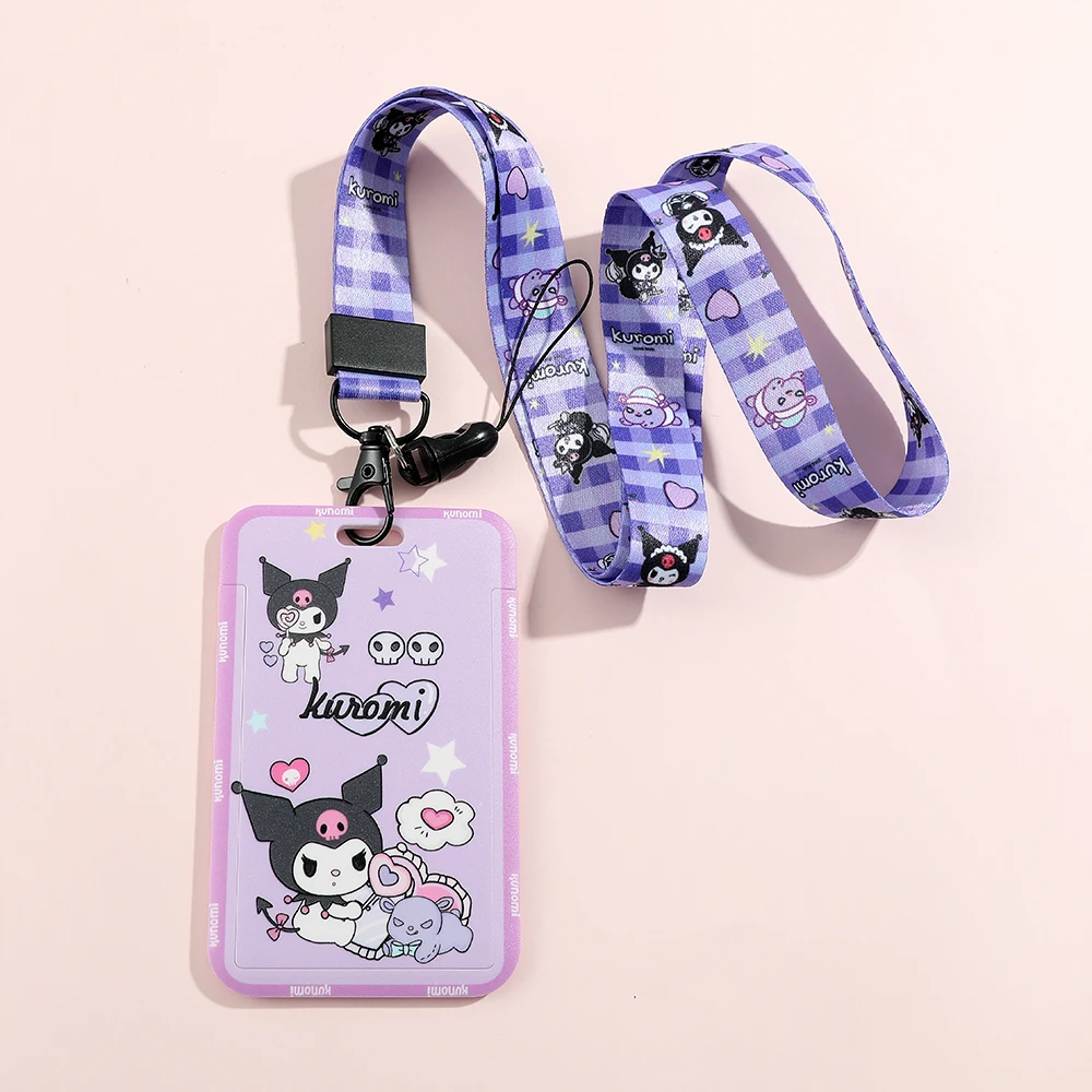 Sanrio Hello Kitty Cinnamoroll Melody Lanyard For Keys ID Card Bus Gym Badge Holder Neck Strap Hang Rope Lariat For Mobile phone