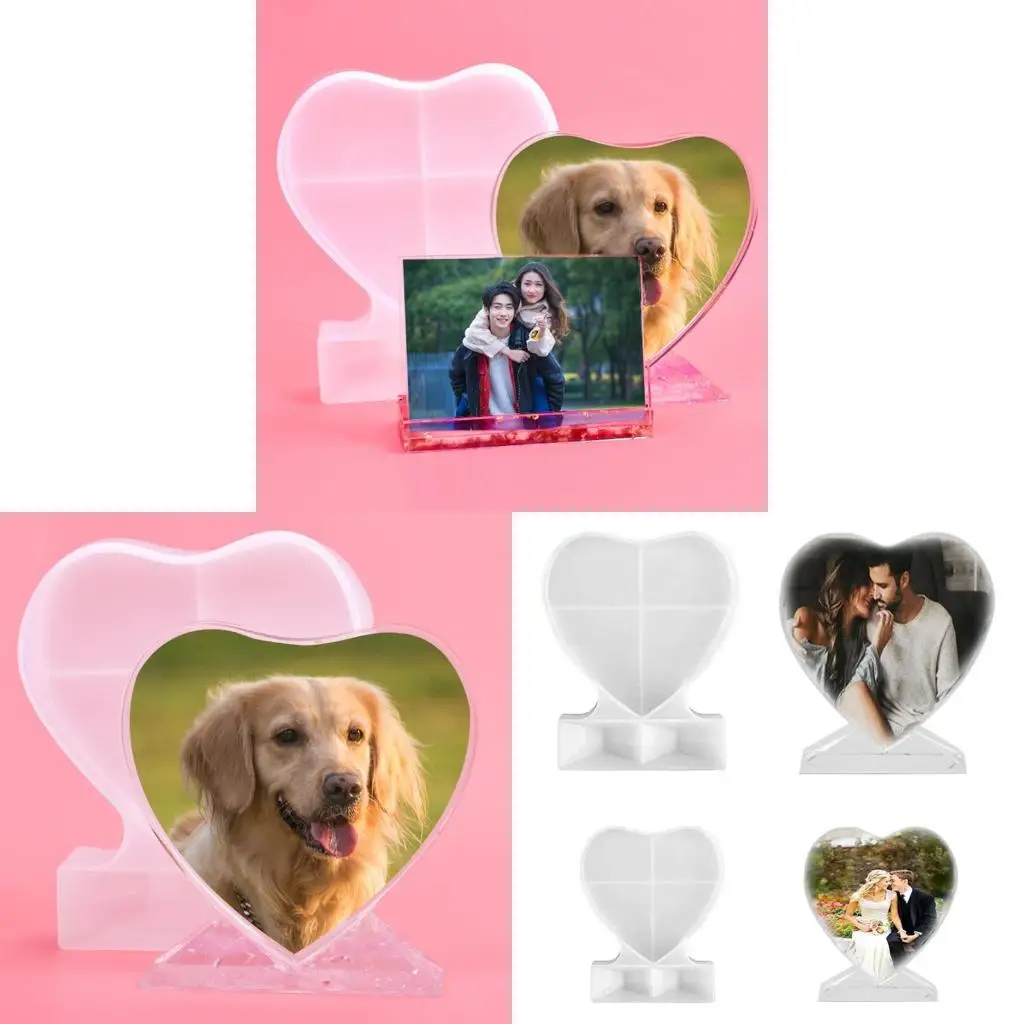 

Прямоугольная фоторамка «Любовь» с основой, форма для эпоксидной смолы, украшения ручной работы, силиконовая форма, сделай сам,