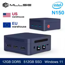 MLLSE G2 Pro Mini Desktop with Intel Quad Core Twin Lake N150 / 12GB RAM / 512GB SSD / Windows 11 Professional