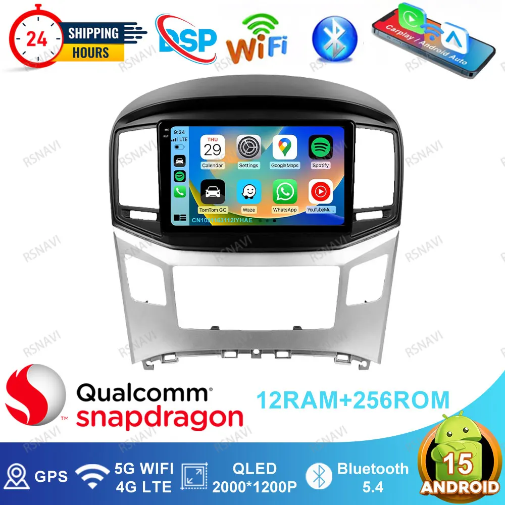 Android 15 Car Radio For Hyundai H1 Grand Starex I800 TQ 2007-2015 Jetta Mk6 Golf 5 Automotive Tools Keychain Opel Astra H W213