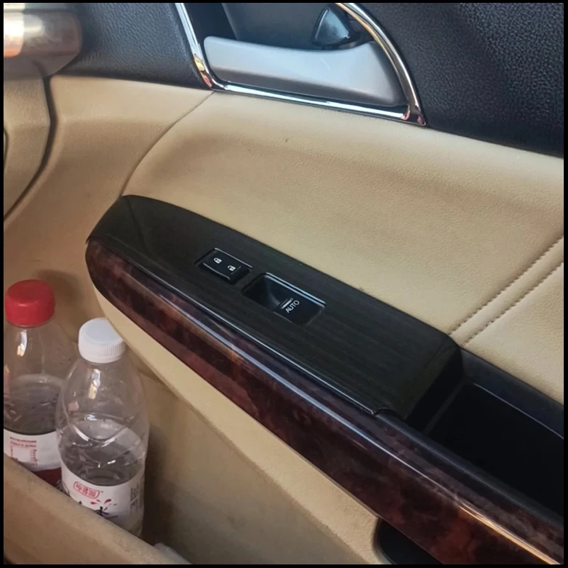 Car Styling For Honda Accord 8th 2008-2012 LHD Window Lift Control Button Switch Panel Cover Trim Decoration Auto Accessories
