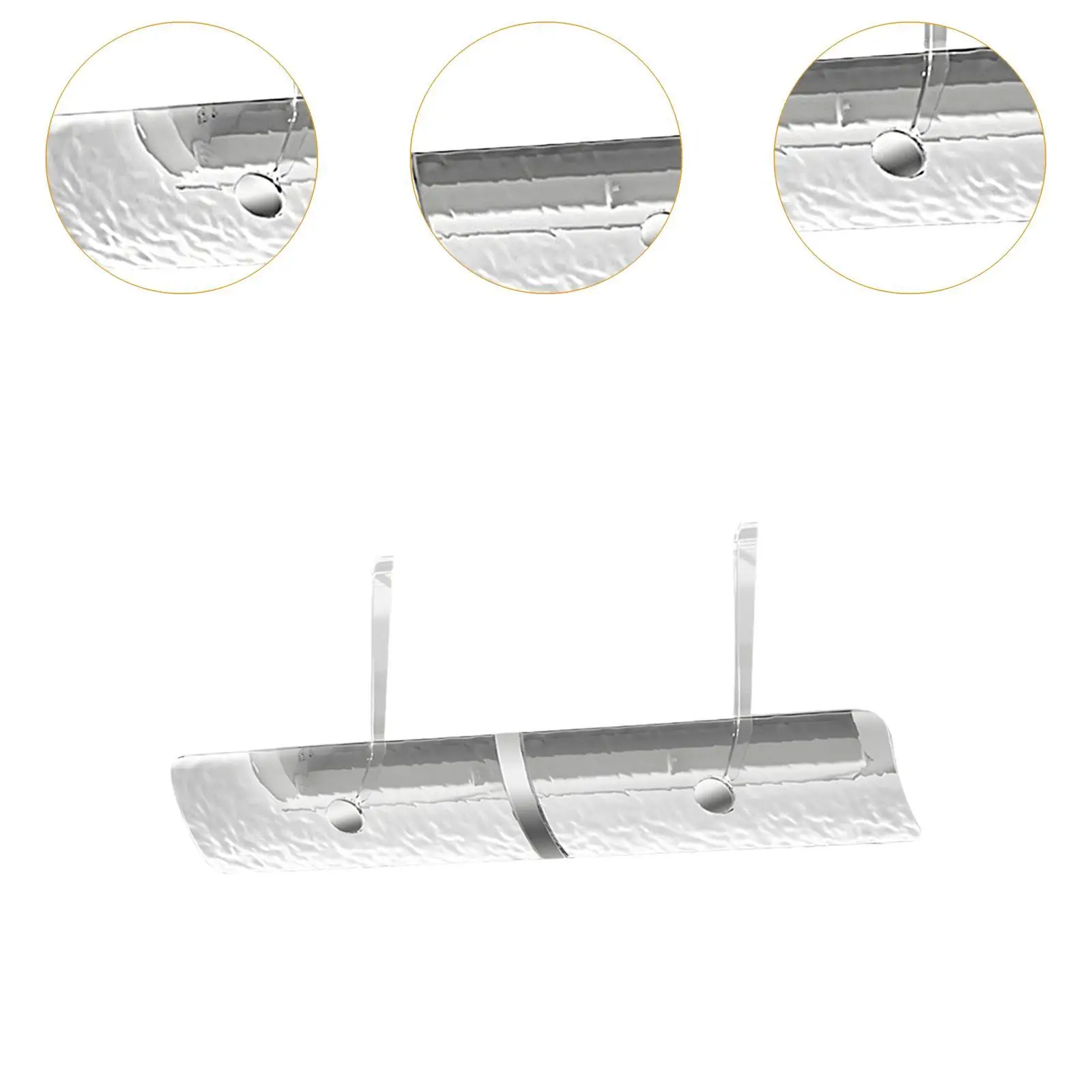 Transparent Air Conditioner Deflector Wind Direction Baffle 86x16.5cm Simple Installation Adjustable 180° Wind Guide Cover image 5