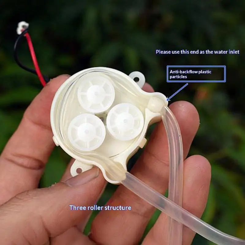 1Pcs DC 5V 6V 500 Metal Brush Geared Motor Micro Peristaltic Pump Dosing Liquid Water Squeeze Pump For Lab Ink Sampling Pump