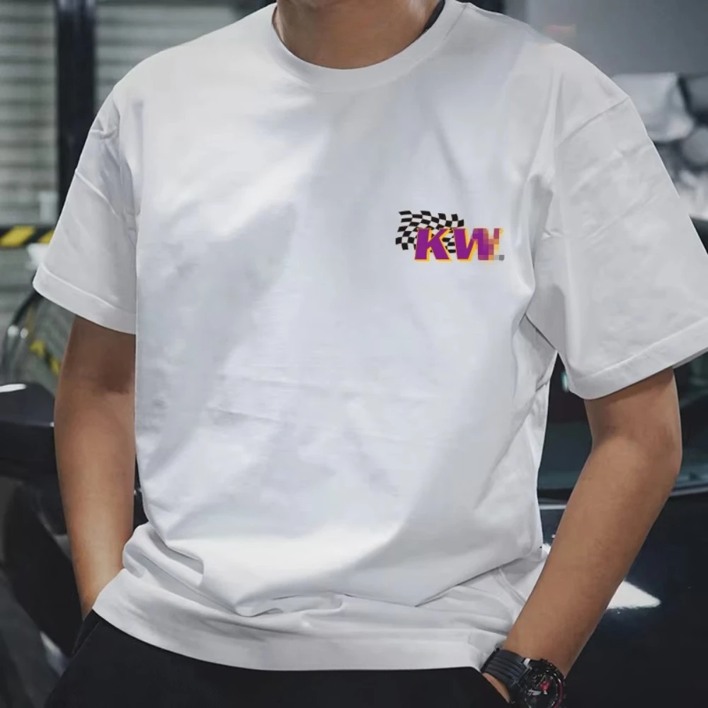 

2025 Modified Car Player V3 Hank Suspension 240g Heavy Cotton Short-sleeved T-shirt Culture Shirt