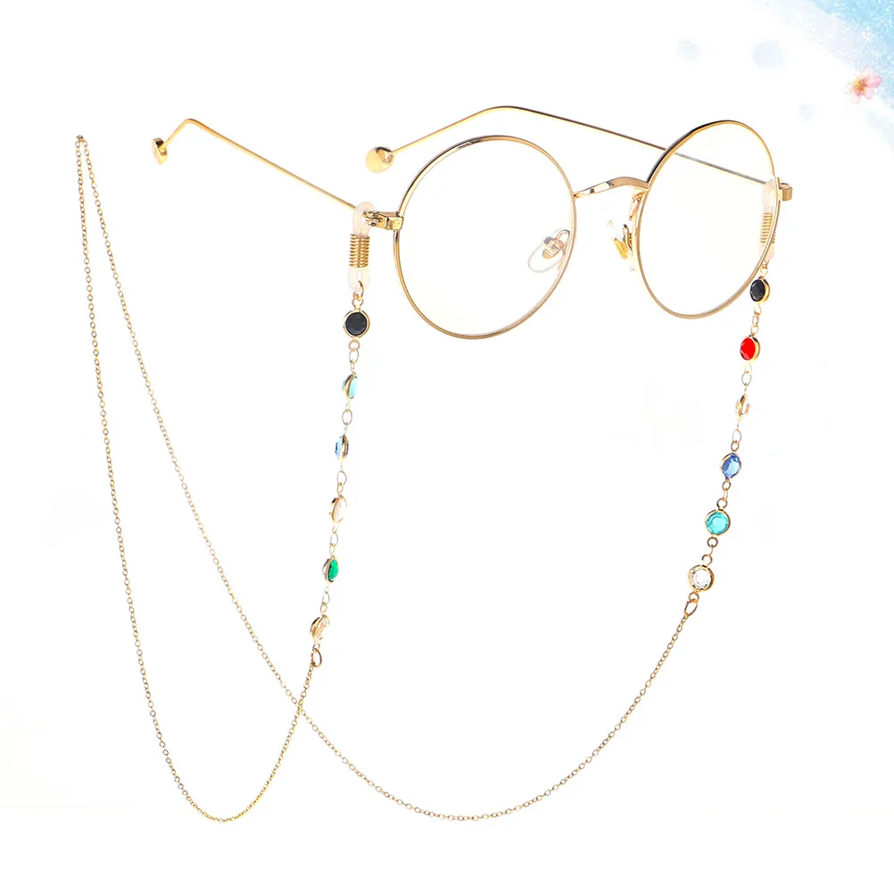 

Colorful Glass Handmade Eyeglass Chain Sunglasses Holder Eyewear Retainer Strap Glasses Holder Eyeglass Chain Glasses Cord