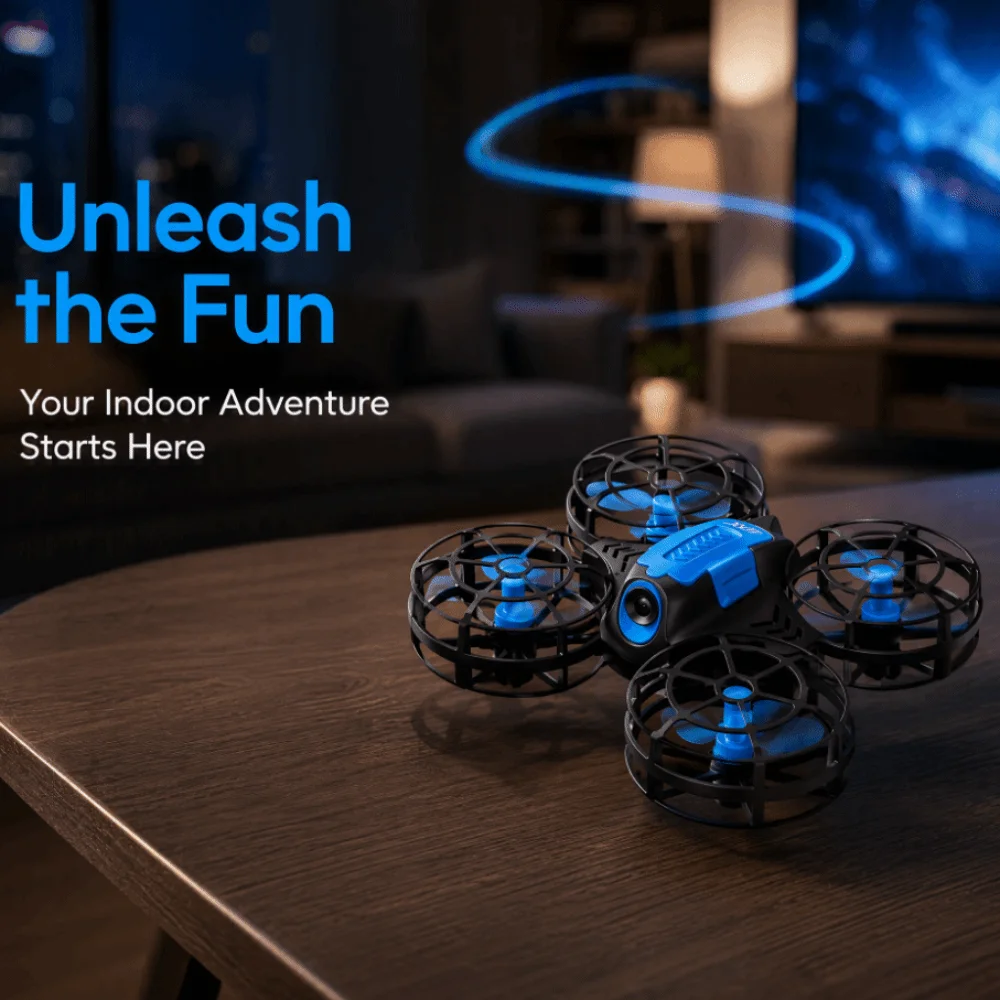 Flying Mini Remote Control Airplane With Light Rechargeable Rotation Remote Control Plane Portable Four-axis Quadcopter Plane