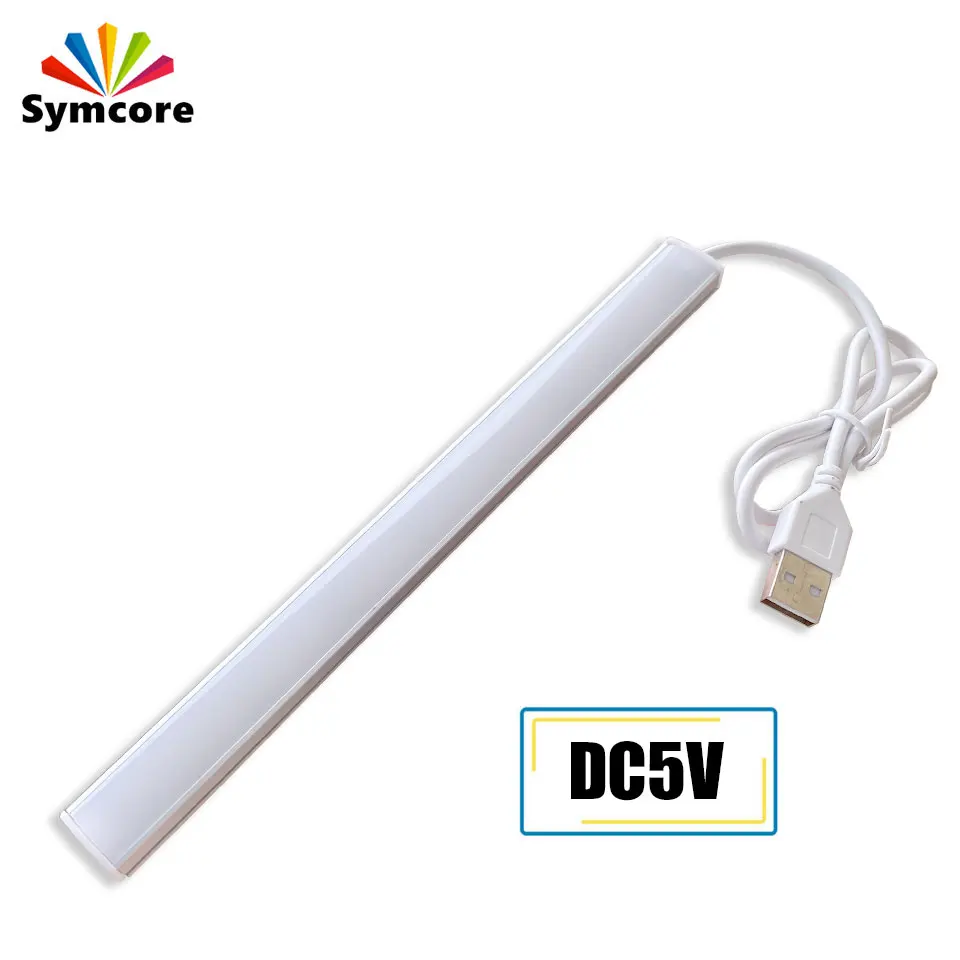 2Pcs Super Bright USB Powered LED Strip DC 5V Rigid Strip Warm Natural Cold White RGB Tube Lamp 20CM 50CM Eye Protection Light