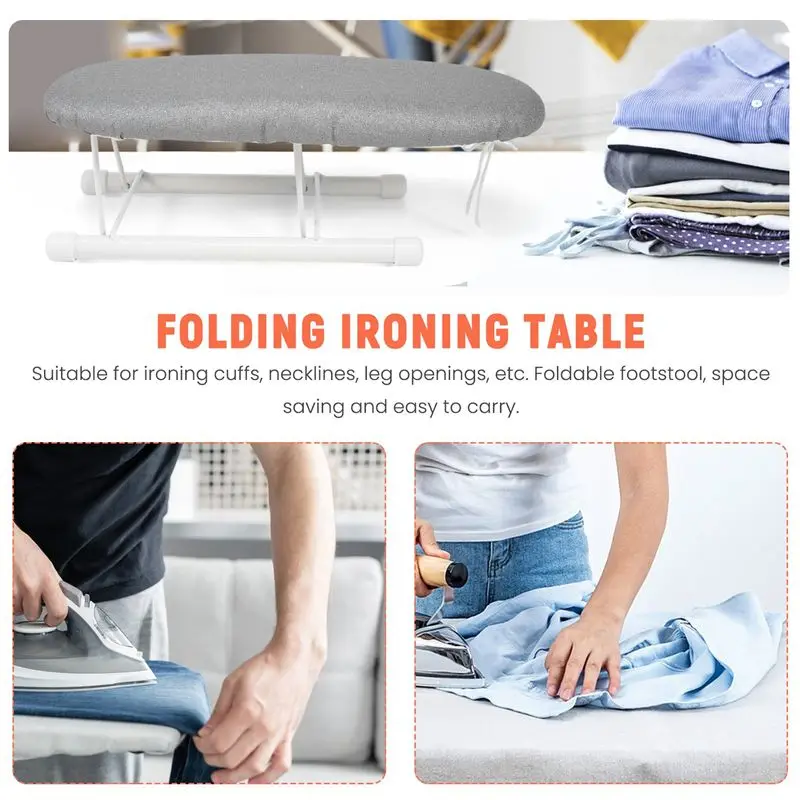 AC23-Folding Ironing Board Home Travel Cuffs Detachable Portable Sleeve Neckline Cuffs Mini Washable Protective Non-Slip
