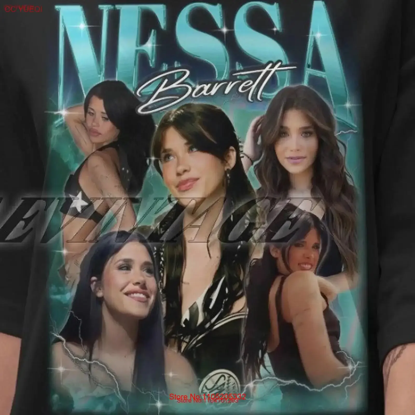Limited Nessa Barrett Vintage T Shirt Fan Homage Retro 90s vintage Washed homme Top For Everyday Wear Unisex Slightly Stylish