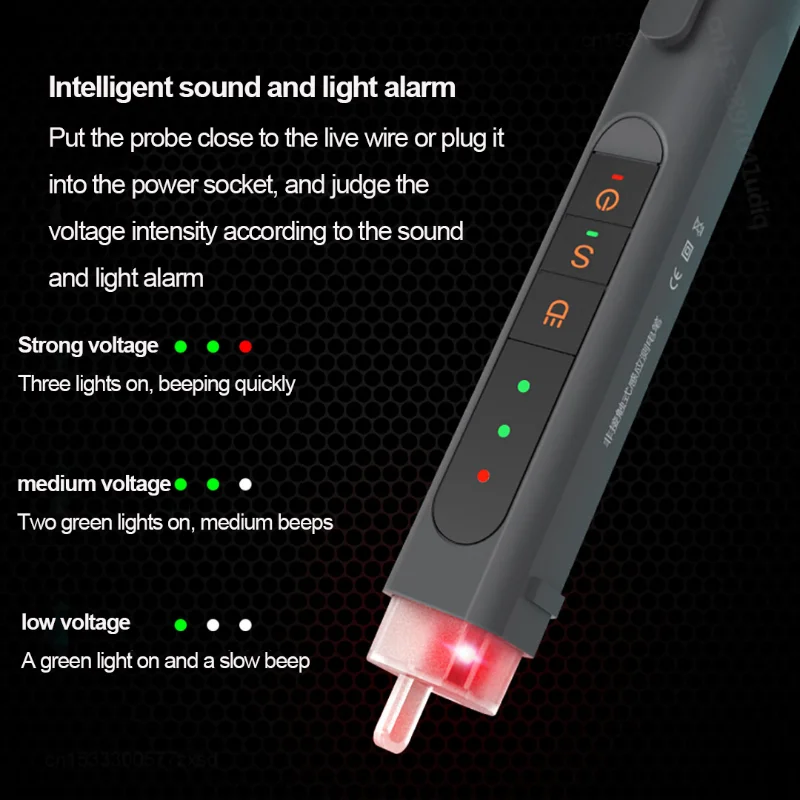 Xiaomi JimiHome Non-contact Induction Tester JM-G2704 Household Detection Tool Electric Tester Sound/Light Alarm Voltage TestPen