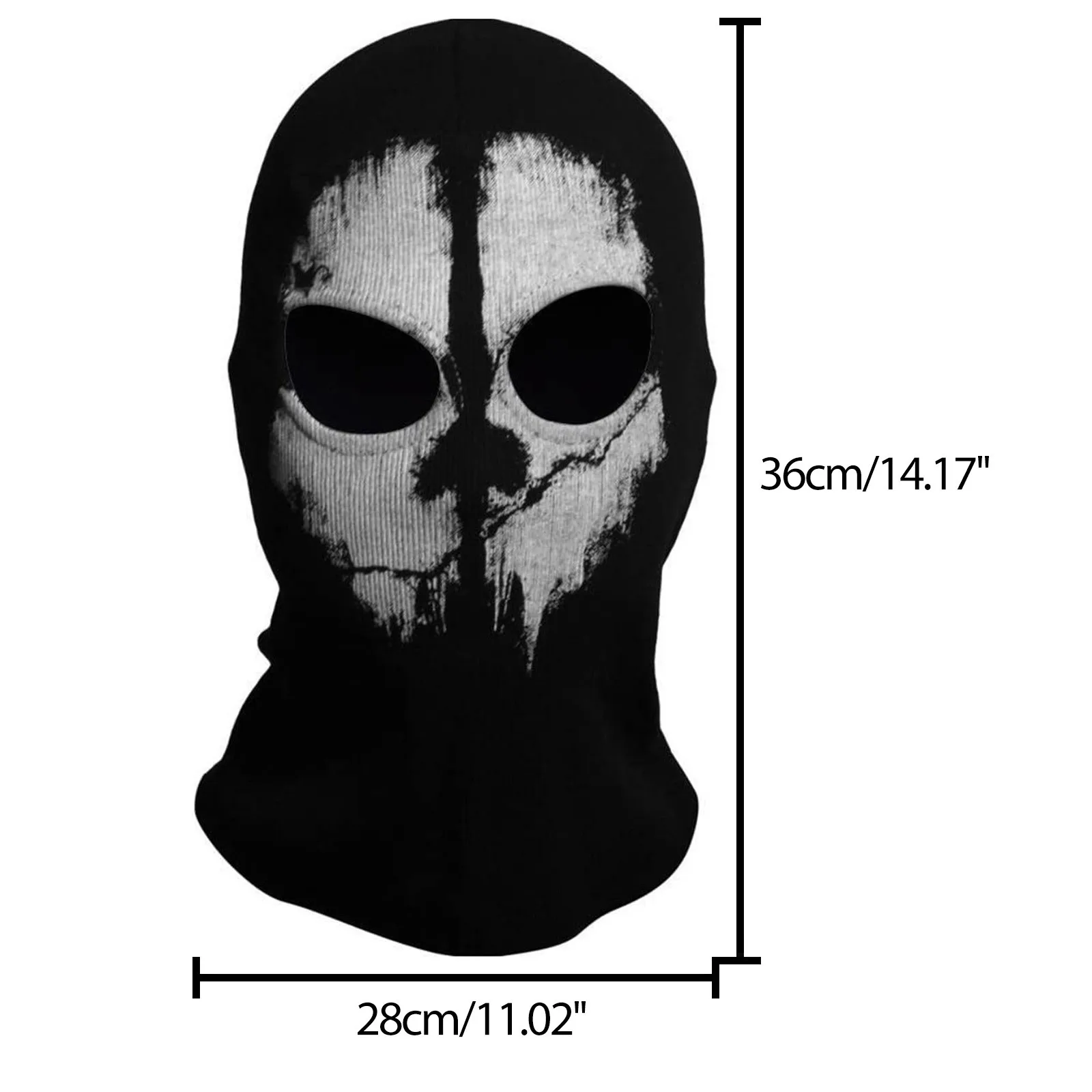 Halloween Mask Movie War Game Call Commander Party Mask Unisex Balaclava Mask Cosplay Ghosts Skull Mask Headwear