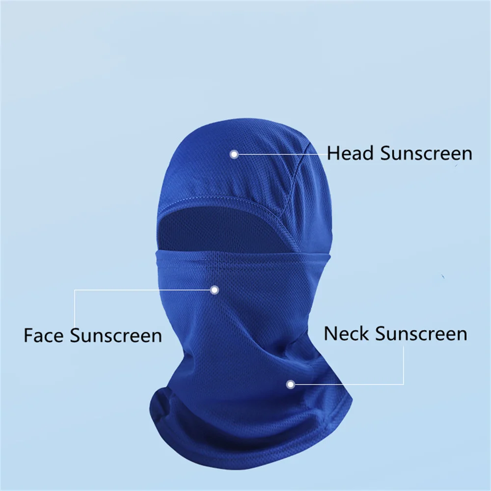 Sunscreen Full Face Cool Cycling Hood For Men Women Facemask Hiking Scarf Bicycle Balaclava Accessories