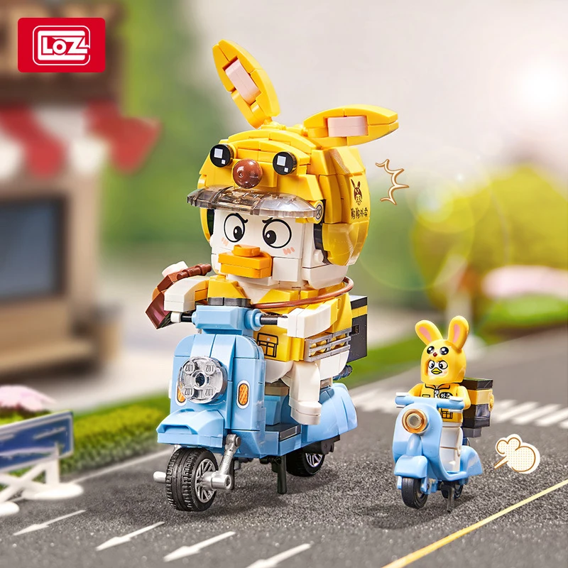 LOZ-1676 City sheep takeout car small particle model assembly creative decorative pieces children's building blocks toys