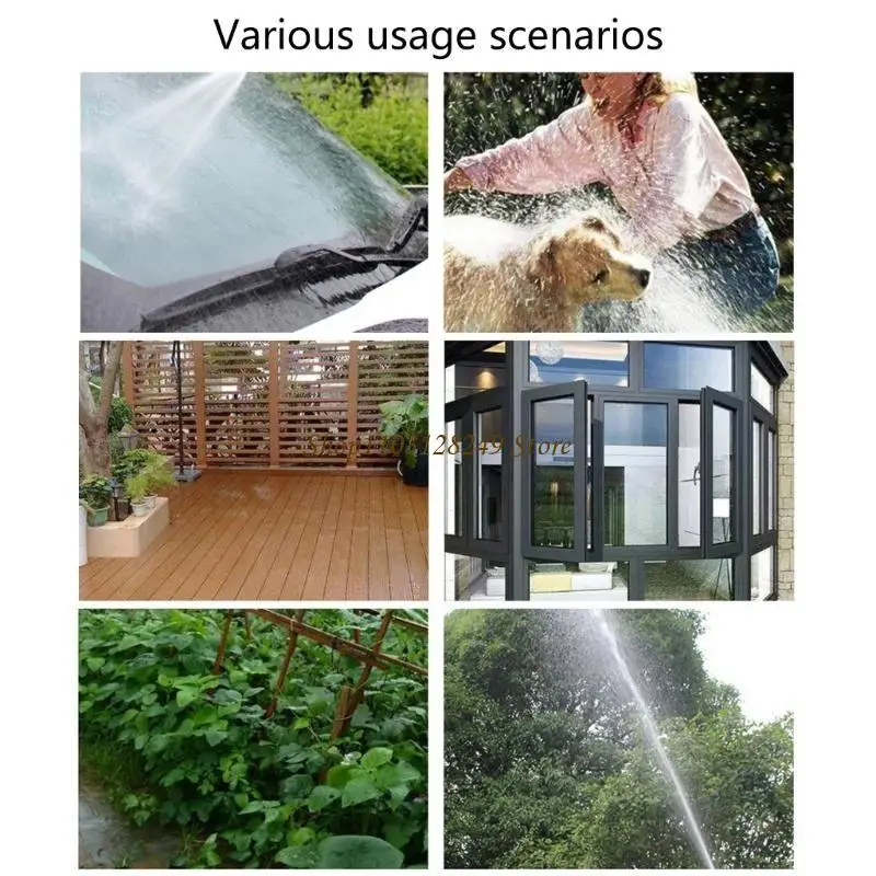 N5KD Professional Water Sprayer Guns For Driveway Cleaning Vehicle Maintenance Featuring Lightweight Body And 5 Sprayed Patterns