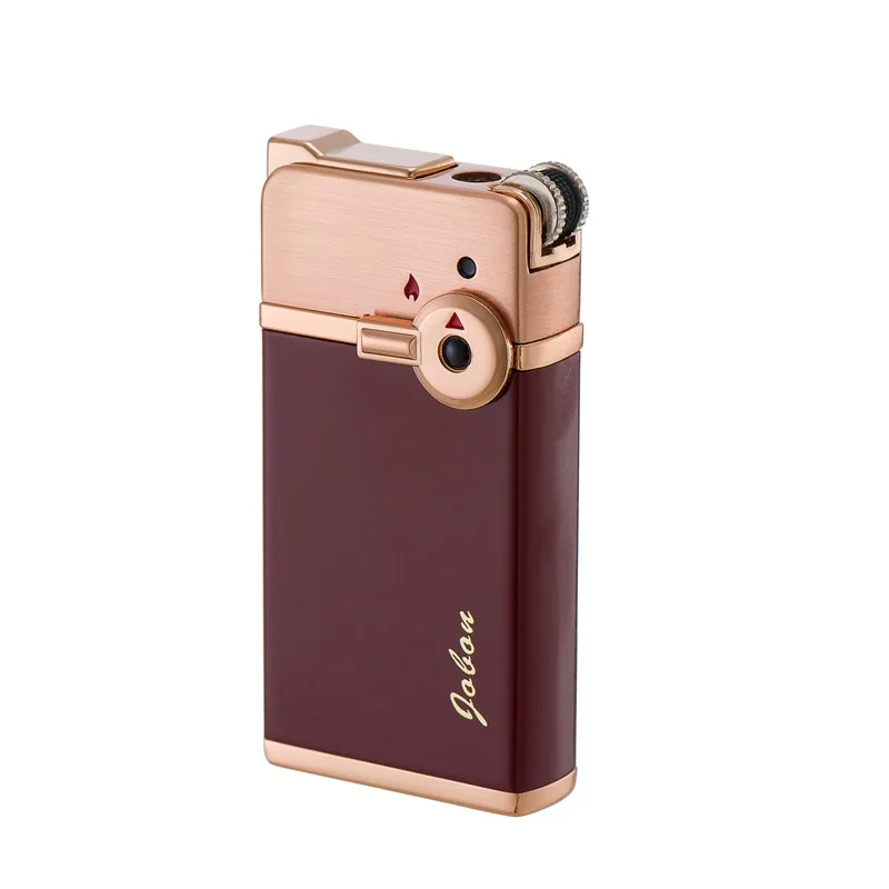 New Zhong Bang Double Flame Deformation Wheel Lighter Metal Cigar Inflatable Windproof Lighter Smoking Men Exquisite Gift