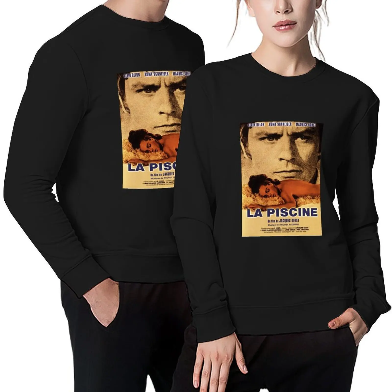 

La Piscine (1969) movie poster Pullover tracksuits men's sweat-shirt men clothes men's sweat-shirt set hooded sweatshirts