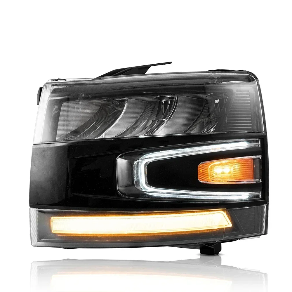 

Full LED Headlights Car Head Light Assembly Headlamp 2007 - 2013 For Chevorlet silverado 2500 3500 HD headlight plug and play