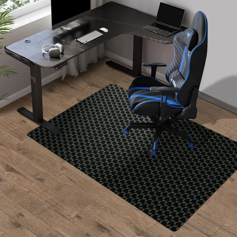

35.43"x47.24"/90x120cm 3D Style Anti-Slip Office Swivel Chair Mat PVC Computer Gaming Chairs Rugs Hard Floor Protector Carpets