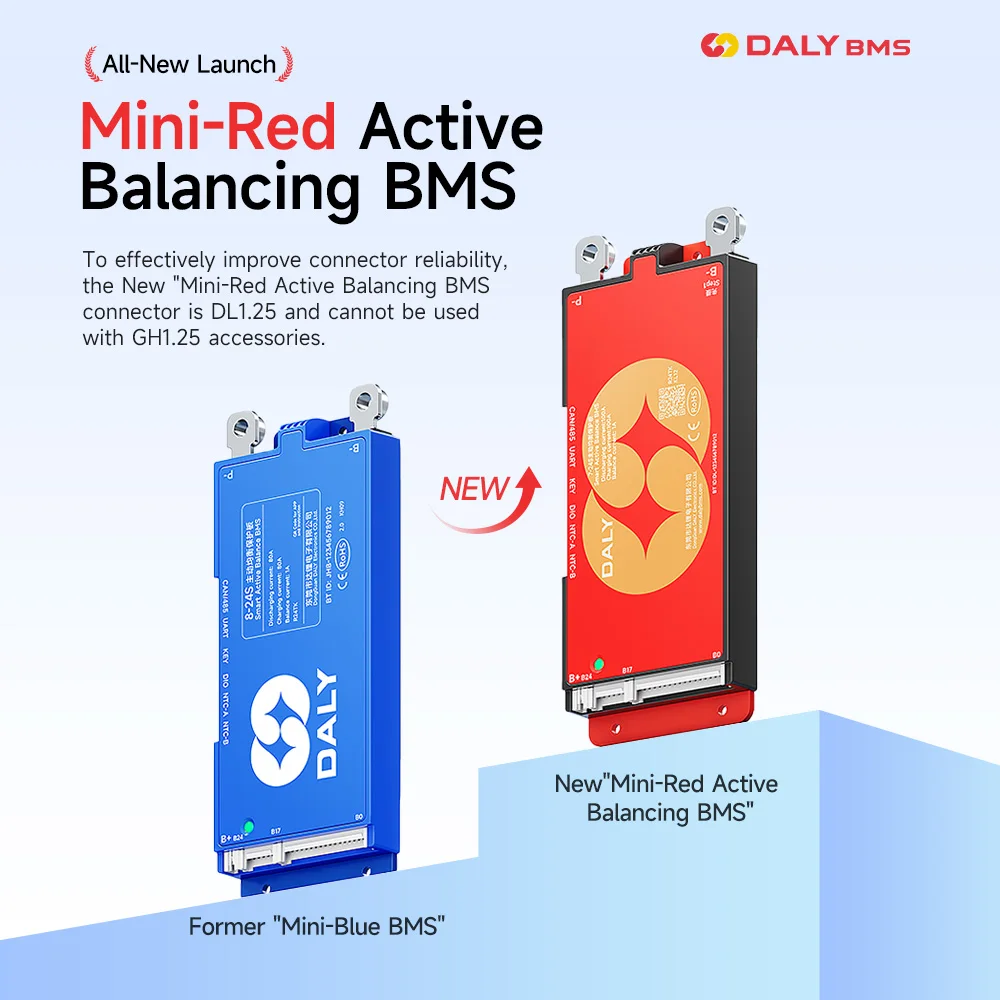 Afbeelding 3: DALY Smart BMS Actieve Balancer BMS Lifepo4 4S 12V 8S 24V 16S 48V 40A-400A 3.2V Li-ion 3.7V LTO Batterij Bluetooth Elektrische Fiets