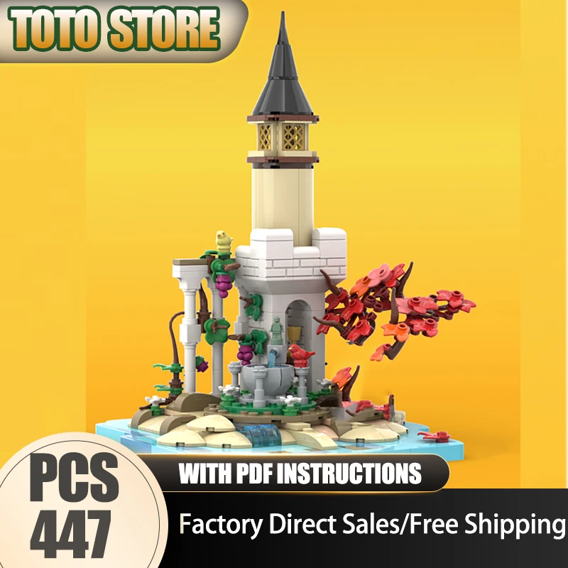 Moc قوالب بناء جزيرة معملية جروتو قلعة نموذج بناء التكنولوجيا وحدات نموذج كتل لعبة البناء الهدايا #1