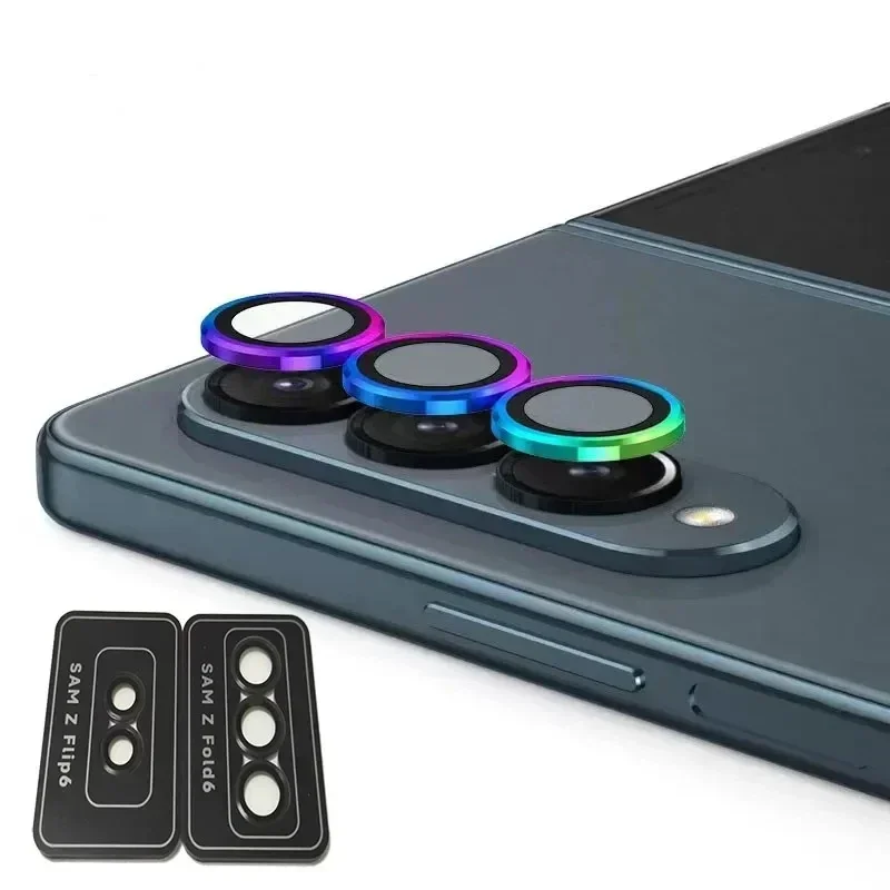 1 Set Ultra HD Anti-scratch Camera Protector Film For Samsung Galaxy Z Fold/Flip 7 6 Glass Metal Lens Ring Cap Phone Accessorios
