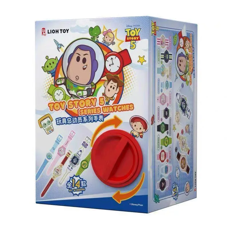 Reloj de pulsera de Toy Story 5, serie Gashapon, caja sorpresa coleccionable, Woody, Buzz Lightyear, Jessie, accesorio lindo, cosplay, regalo de cumpleaños