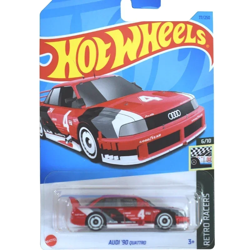 Original Hot Wheels Car Audi 90 Quattro Kids Toys for Boys 1/64 Diecast Model Carro Juguetes Retro Racers Children Gift C4982-77