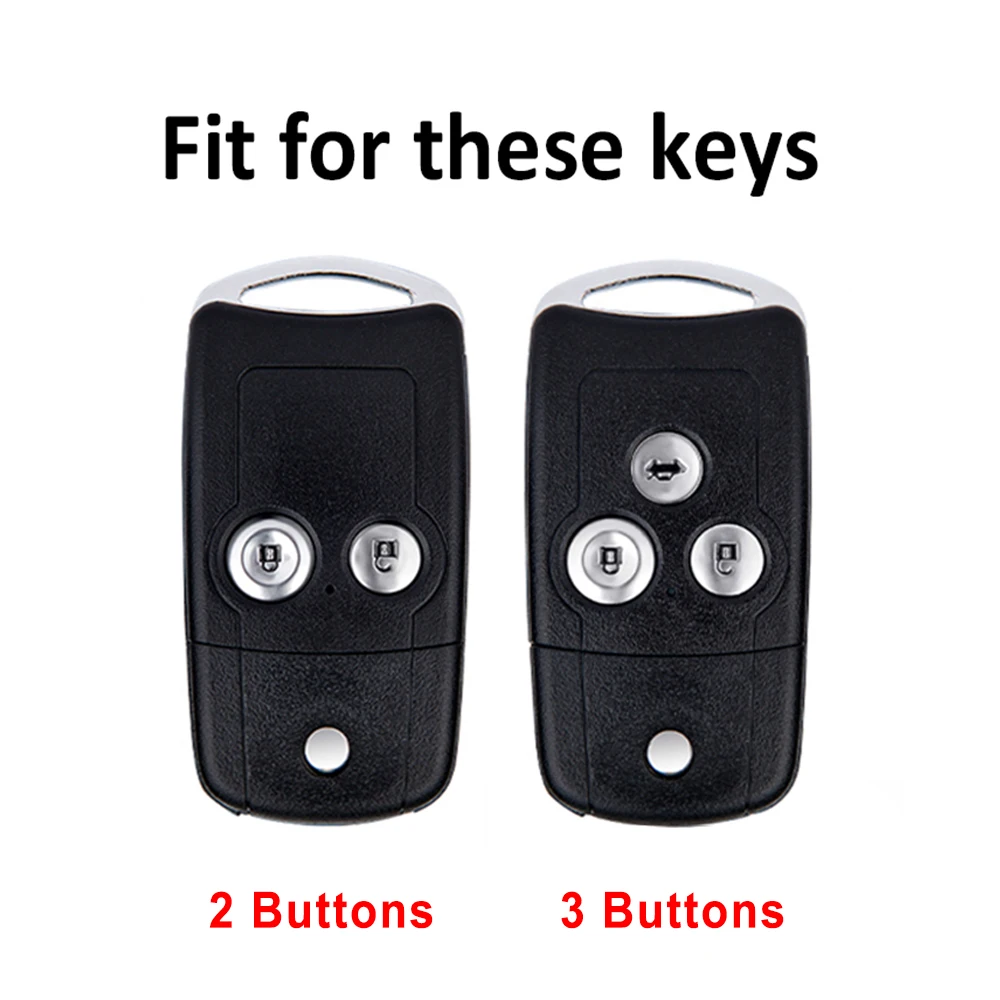 2 3 Buttons Keyless Gold Edge TPU for ACURA TSX ZDX RSX MDX TL Car Key Case Cover For Honda Civic IX Pilot Accord 8 CRV Jazz HRV