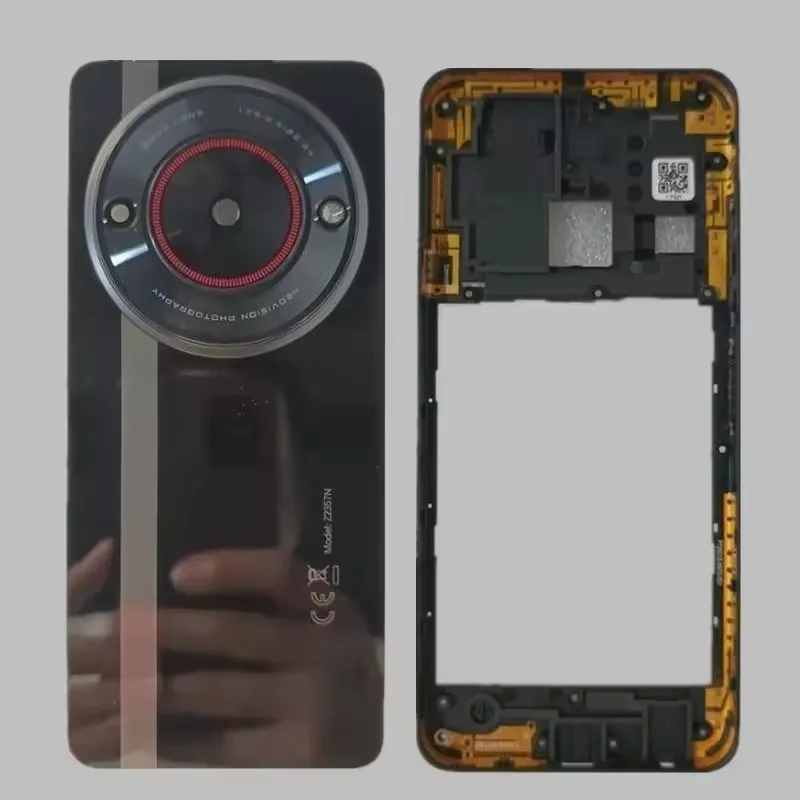 Image of Komplettes Gehäuse für ZTE Nubia Focus 5G Z2357N Mittelrahmen Glas Akkudeckel Rückseite mit Kameralinse