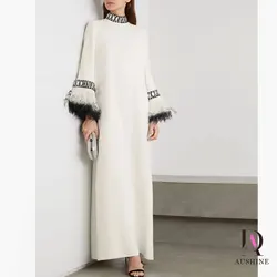 Aushine-Robe de soirée d'anniversaire de luxe pour femme, robe à manches longues, longueur rinçage, fête de mariage élégante, tout ce qui est arabe, été, 2024