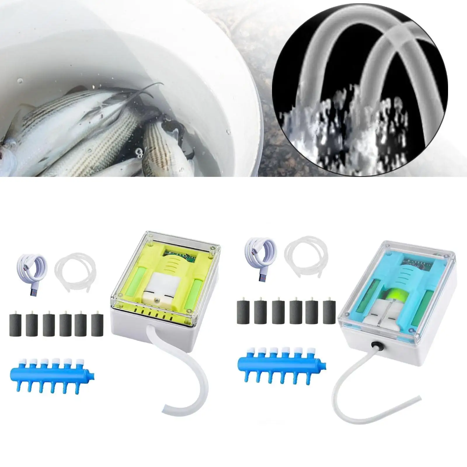 

Аквариумный воздушный насос, аэратор, перезаряжаемый, гибкость, бесшумный, непромокаемый