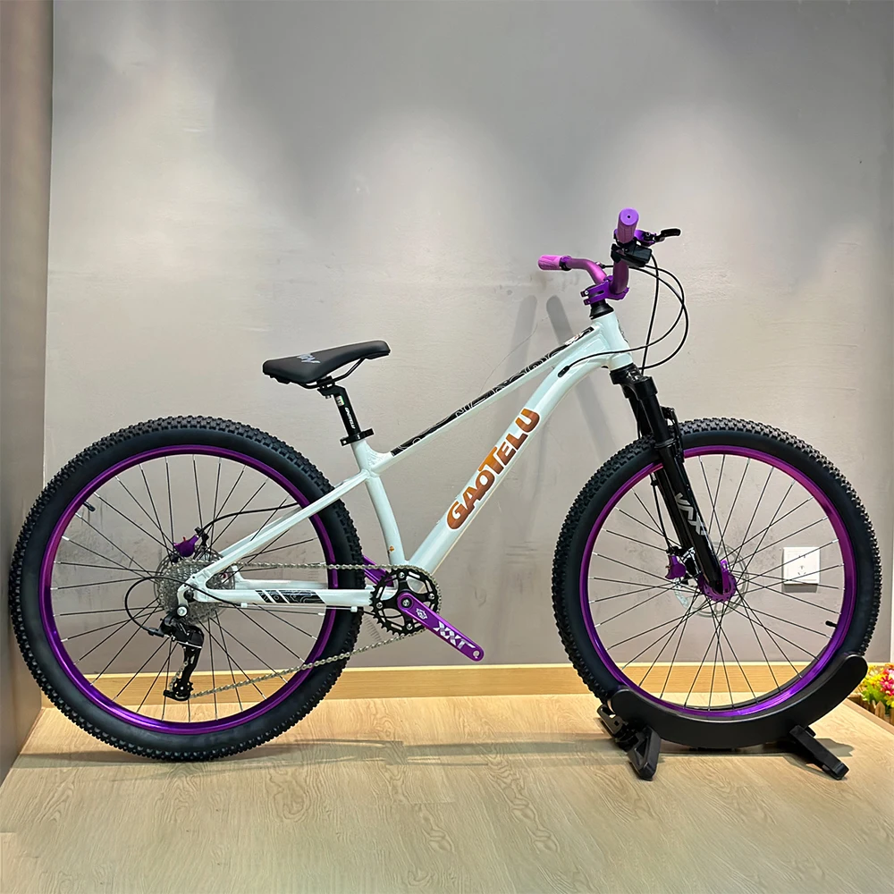 AliExpress 26 Inch Mountain Bike Mechanical Suspension Front Fork Hard Tail Oil Disc Brake Aluminum Alloy Frame 9 Speed MTB Bicycle