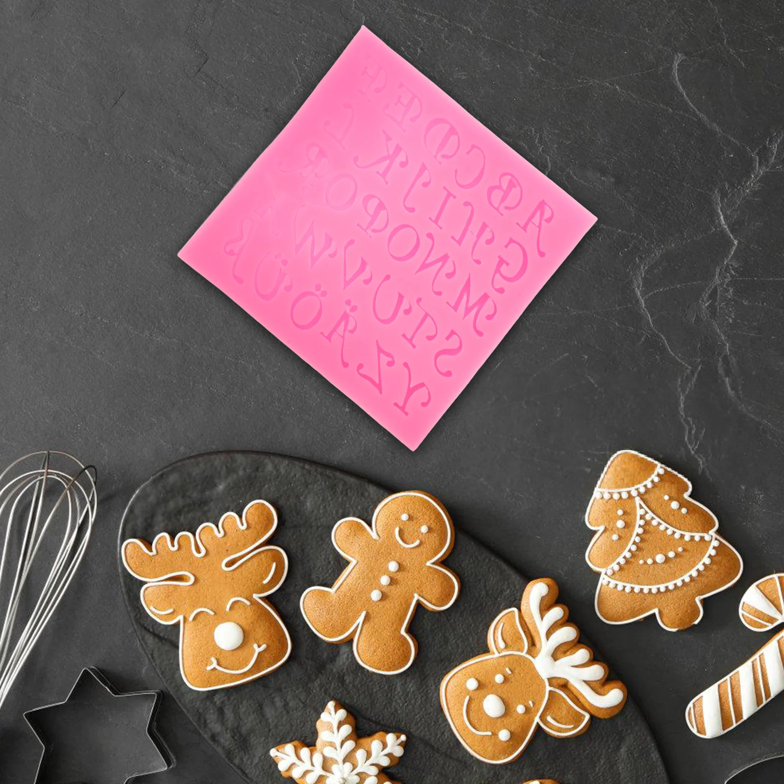 

s Alphabet Molds for Baking Fondant Letter Chocolate Alphabet Resin Mold Biscuit Pan Food Number Molds Grade Reusable