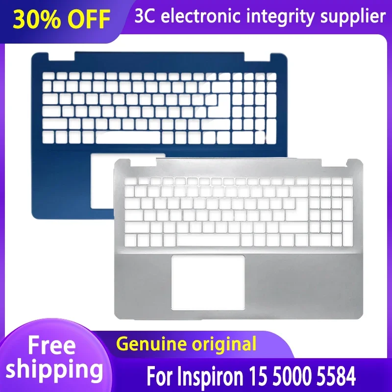 

Original New Laptop Case For 15 5000 5584 Series Palmrest Notebook Upper Cover palm rest Shell Blue Silvery 0227VH 0DFX5J