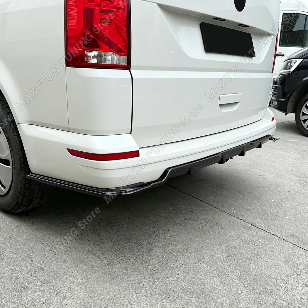 For Volkswagen T6 T6.1 2016 2017 2018 2019 2020 2021 2022 2023 2024 Rear Bumper Splitter Diffuser Lip Spoiler Styling Bodykits