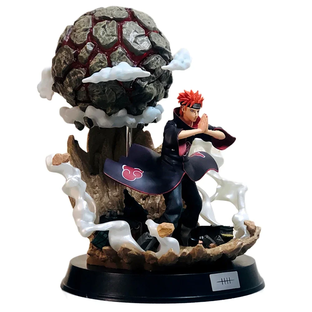 Naruto Shippuden Anime Model Deva Path Pain Yahiko GK Chibaku Tensei Action Figure PVC 38CM Oversize Statue Collectible Toy