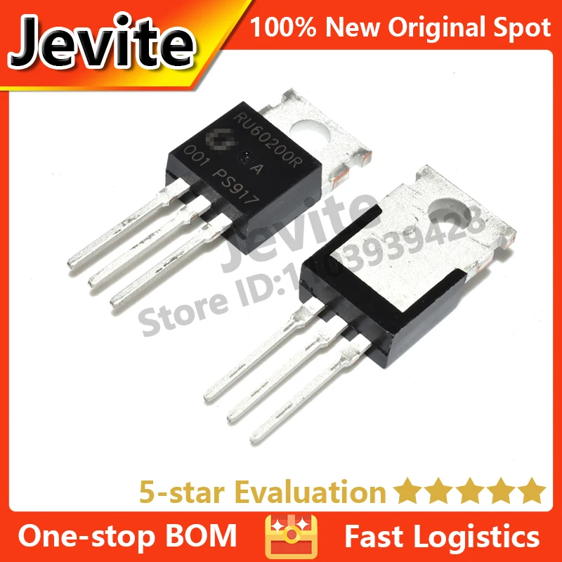 

Jevite 100% New Original electronics Controller 10-50 units/lote RU60200R TO-220 60V 230A MOSFET transistor