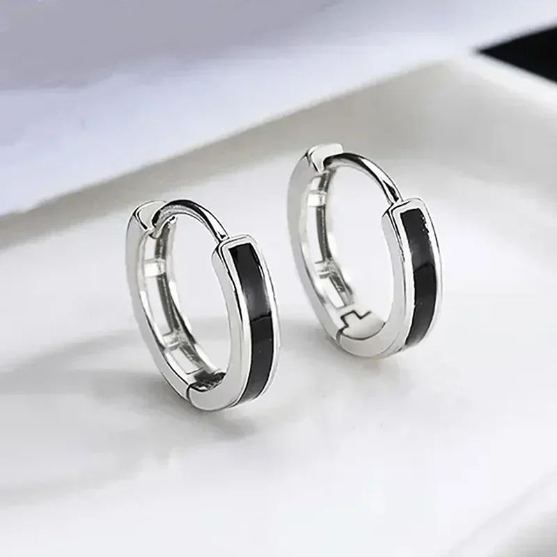 2026 New Simple Earrings with Drip Oil for Daily Wear, Fashionable and Stylish Style, Personalized Jewelry Accessories