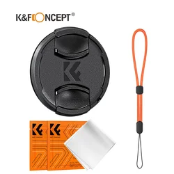 K&F Concept Universal Lens Caps for Camera 37mm-95mm Diameter Set of 15 Cap Sizes including 37mm 43mm -95mm with Anti Loss Rope