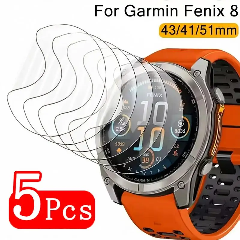 1-5Pcs Hydrogel Screen Protector Film for Garmin Fenix 8 7 7s 7x 8Pro 7Pro Film for Garmin Fenix 8Pro 7Pro Fenix8 43mm 51mm 47mm