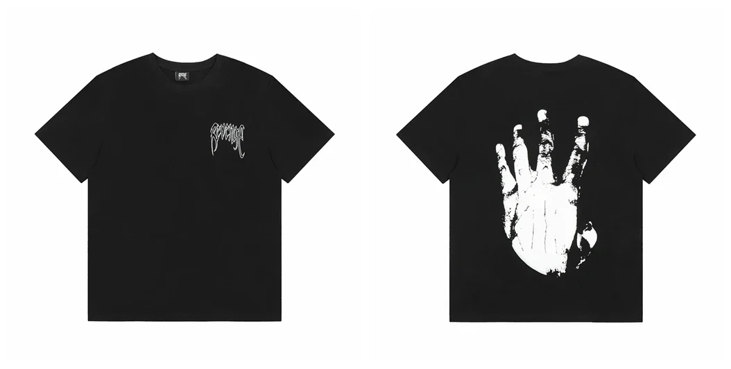 

Small American High Street Fashion Brand Summer Youth Cartoon Fun Printed Male and Female Couples Short-sleeved T-shirt